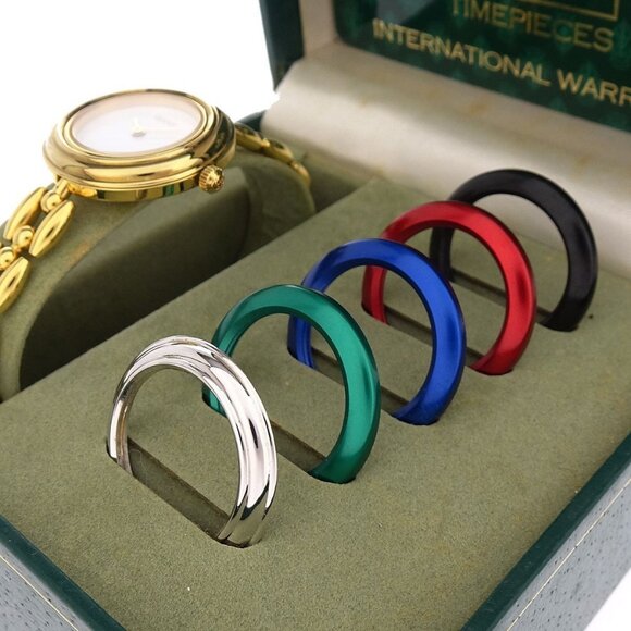 Gucci 11/12.2 Change Bezel Chameleon Quartz Watch SS 177542 - Picture 4 of 7